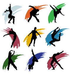 Motion people vector image