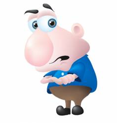 Upset guy vector image