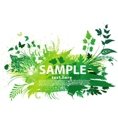 Grunge nature background vector image