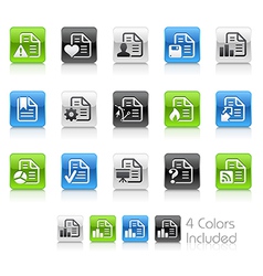 Document Icons 2 Clean Series vector image