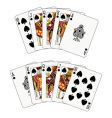 Royal flush spade vector image