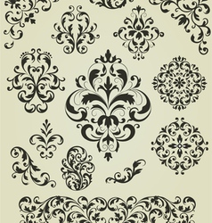 Ornaments set vector image