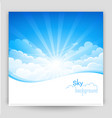 Sky background vector image