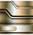 Abstract background metallic banners vector image