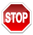 Stop sign vector image