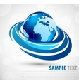 Background with earth vector image