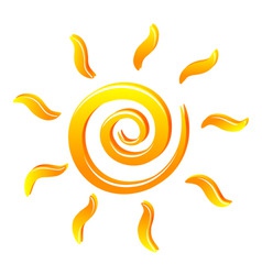 Sun icon vector image