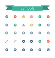 Symbols Flat Icons vector image