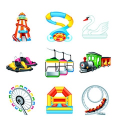Attraction icons - Set II vector image