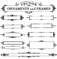 Vintage frames vector image