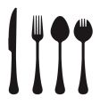 Cutlery collection vector image