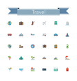 Travel Flat Icons vector image