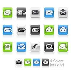 E mail Icons Clean Series vector image