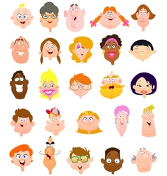 People faces People faces vector image