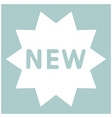 New symbol the white color icon vector image