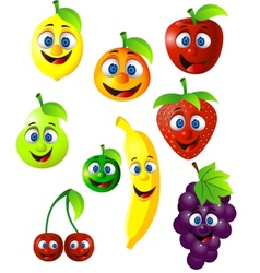Fruit cartoon vector image