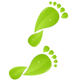 Green steps vector image