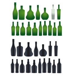 Bottles vector image