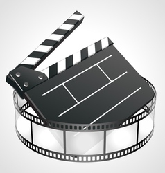 Film clap board vector image
