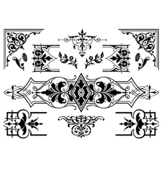 Antique design elements vector image