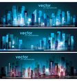 Abstract Cityscape Background Banners vector image