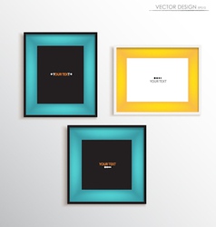 Modern frame on the wall vector image