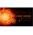Technology Engineer Business Card Template vector image