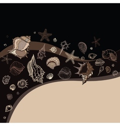 Sea Starfish set Hand drawn Royalty Free Vector Image