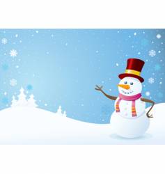 Snowman vector image