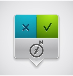 Map navigation pointer vector image