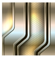 Abstract background metallic banners vector image