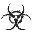 Biohazard symbol vector image
