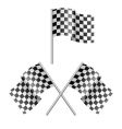 Checkered flag vector image