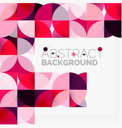Modern geometrical abstract background circles vector image