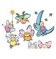 Cute angels for your design vector image