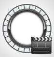 Film clap background vector image