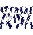 Skateboard boys vector image