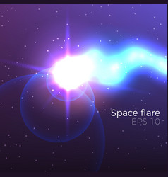 Space flare vector image