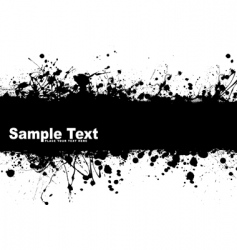 Grunge banner ink vector image