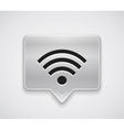 Wifi connection map locator vector image