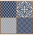Seamless backgrounds Collection - Vintage Tile vector image