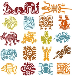 Set - mexican symbols vector image