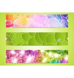 Set of three banners vector image