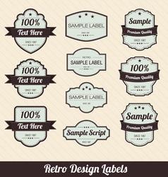Retro labels vector image