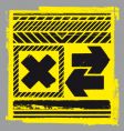 Hazard elements vector image