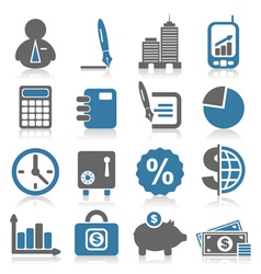 Icon business vector image