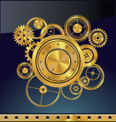 Abstract gear background vector image