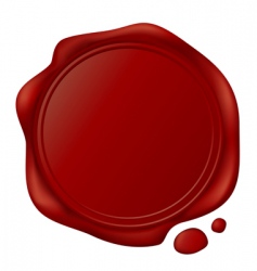 Wax seal vector image