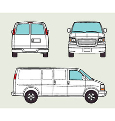 Delivery truck vector image