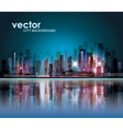Modern Night Cityscape Background vector image